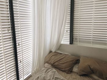 Close-up of window blinds