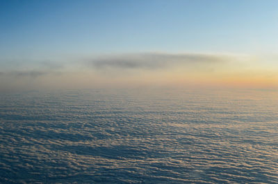 Scenic view of cloudscape against sky during sunset