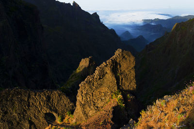 Scenic view of mountains