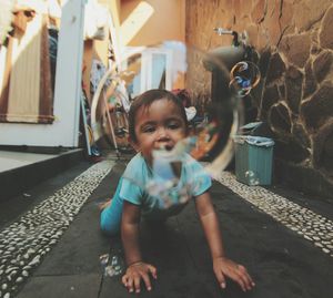 Portrait of cute boy