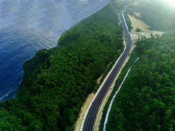 High angle view of landscape