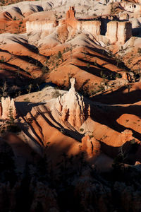 View of rock formations