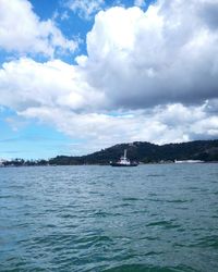 Scenic view of sea against sky