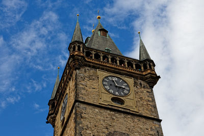 Low angle view of clock tower