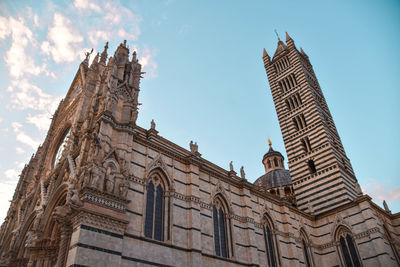 Low angle view of historical building against sky