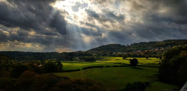 Panoramic view of landscape against sky