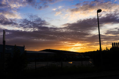 Scenic view of sky at sunset