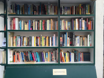 Full frame shot of books