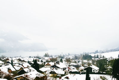 Scenic view of snowcapped mountain against sky