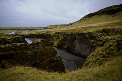 Scenic view of landscape against sky