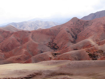 Scenic view of desert against sky