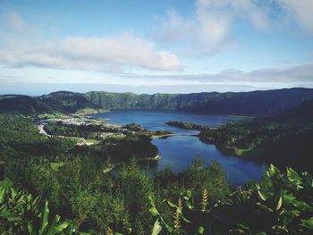 Scenic view of landscape against sky