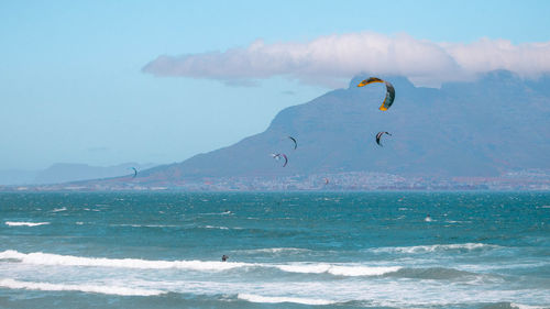 Scenic view of sea against sky