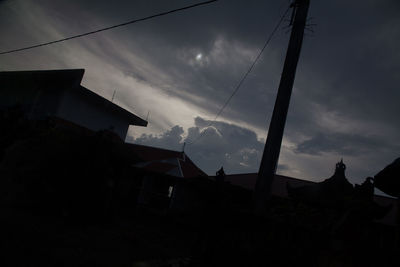 Low angle view of building against sky