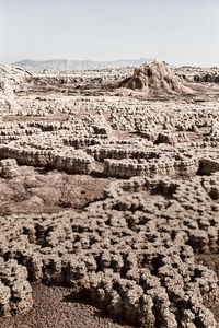 Scenic view of desert against sky