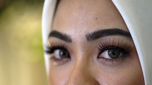 Close-up portrait of woman