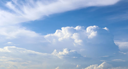 Low angle view of clouds in sky