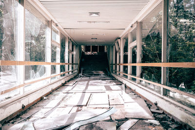Walkway along walls