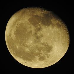 Close-up of moon against sky at night