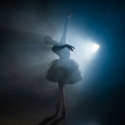 Ballet dancer dancing on stage