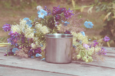 Close-up of flowers in vase