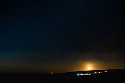 Scenic view of sky at night