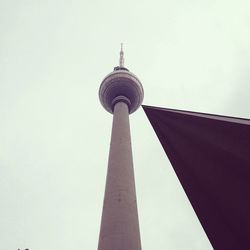 Low angle view of communications tower