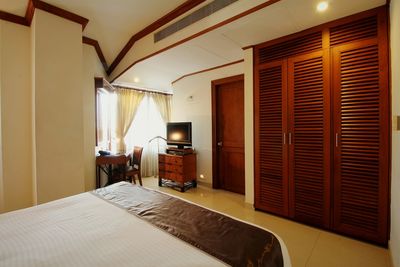 Interior of hotel room