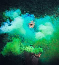 Close-up portrait of young woman