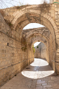 Archway of historical building