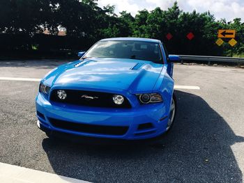 Car on road