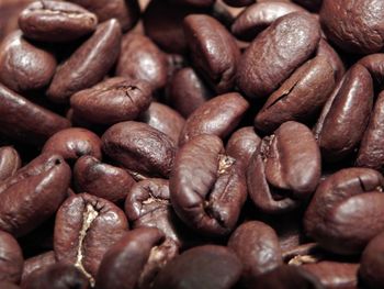 Full frame shot of coffee beans