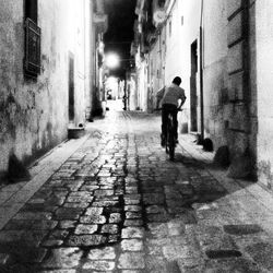 People walking on street in city