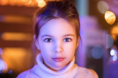 Close-up portrait of girl