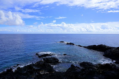 Scenic view of sea against sky