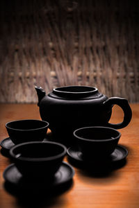 Close-up of coffee on table