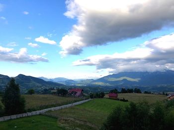 Scenic view of landscape against sky