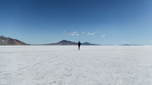 Scenic view of mountains against clear sky