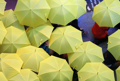 Yellow umbrellas