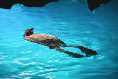 Man snorkeling