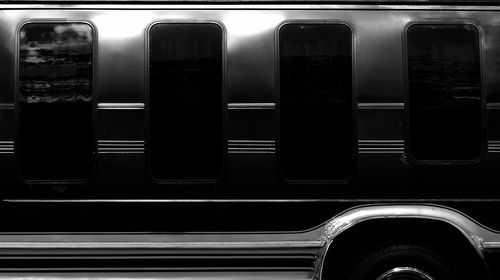 Cropped image of old van