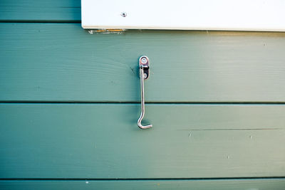 Close-up of door handle