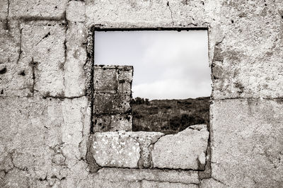 View of abandoned building