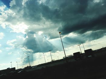 Low angle view of cloudy sky