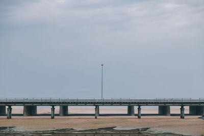 View of bridge over river