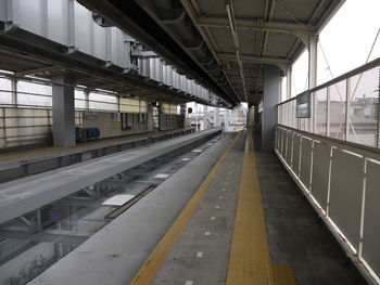 Railroad station platform