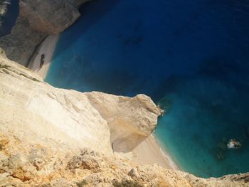 Rock formation on sea shore