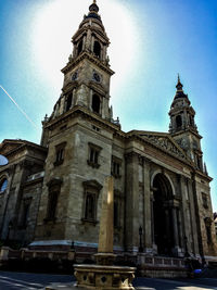 Low angle view of church against sky