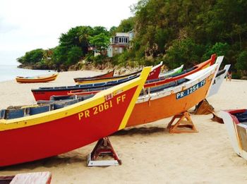 Boats in river