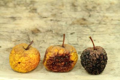 Close-up of fruits on table